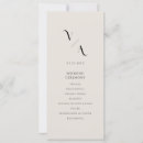Search for monogram wedding programmes Chic