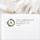 Search for winter wreath return address labels Stylish