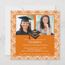 Search for orange damask invitations White