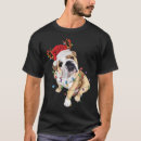 Search for english bulldog christmas tshirts Xmas