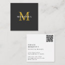 Search for barcode business cards Black modern