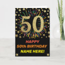 Search for fun 50th birthday cards Gold