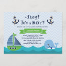 Search for sailboat baby boy shower invitations Anchor