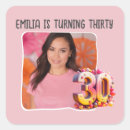 Search for turning 30 stickers For her