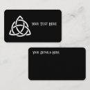 Search for celtic business cards Triquetra