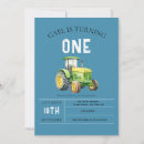 Search for tractor 1st birthday invitations Farm animals