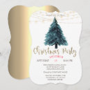 Search for tree lights christmas invitations Gold