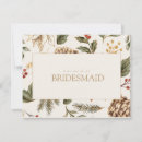 Search for christmas bridesmaid cards Winter