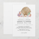 Search for coral beach wedding invitations Coastal chic
