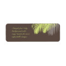 Search for palm fronds return address labels Green