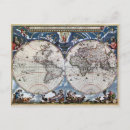 Search for old world map postcards Antique