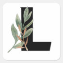 Search for letter l monogram stickers Watercolor
