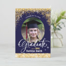 Search for gold glitter graduation invitations Elegant