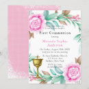 Search for peony first communion invitations Catholic