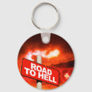 Search for danger sign key rings Red