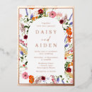 Search for rose gold foil wedding invitations Floral