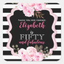 Search for 50th birthday seals envelope seals Black and white