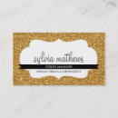 Search for glitzy business cards Hair stylist