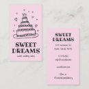 Search for cake business cards Social media