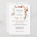 Search for autumn leaves wedding invitations Botanical floral