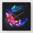 Search for neon clock clocks Butterfly