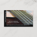 Search for guitar lessons business cards Classical