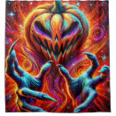 Search for scary halloween shower curtains Monster