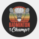 Search for play badminton stickers Old smash hand