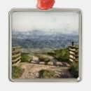 Search for mountain christmas tree decorations Sunset