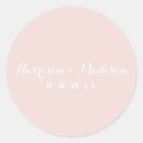 Search for pink monogram wedding stickers Blush