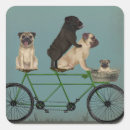 Search for funny steampunk stickers Dogs on bicycles