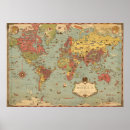 Search for childrens world map posters Vintage