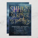 Search for navy blue and gold birthday invitations Watercolor
