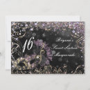 Search for purple masquerade invitations Mardi