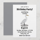 Search for egrets invitations Bird