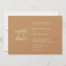 Search for bronze wedding invitations Brown