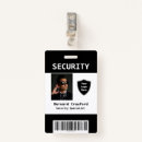 Search for black and white id badges Security