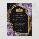 Search for plum purple quinceanera invitations Quinceañera