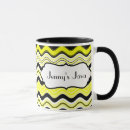 Search for black and yellow stripes mugs White