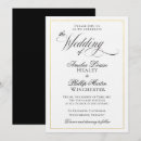 Search for black and gold foil wedding invitations White