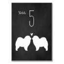 Search for dog wedding table cards Black and white