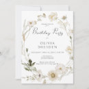 Search for ivory birthday invitations Elegant