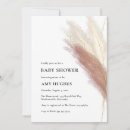 Search for blush pink gold baby shower invitations Pampas grass