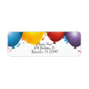 Search for birthday balloon return address labels Celebration