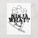 Search for ninjas postcards Warrior