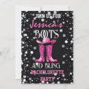 Search for boots and bling hens party invitations Cowgirl