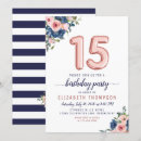 Search for blush and navy quinceanera invitations Modern