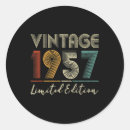 Search for made in 1957 stickers Birthday