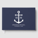 Search for anchor wedding guest books Navy