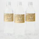 Search for black gold water bottle labels Girly